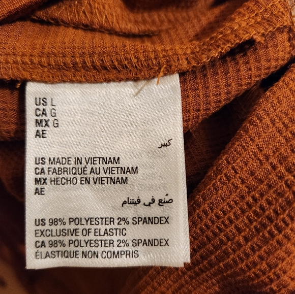 International Concepts large orange blouse with ruched waist line . - Picture 2 of 4